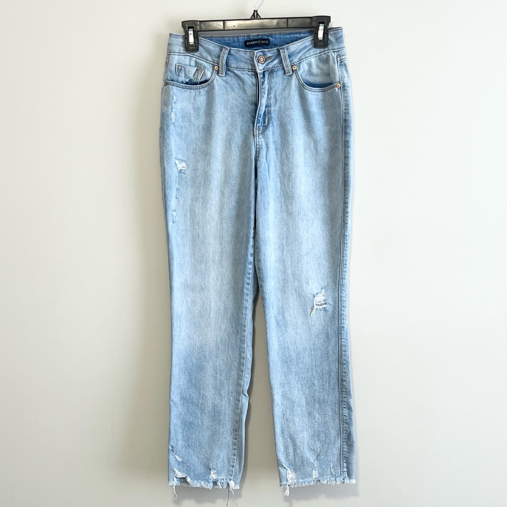 Sincerely Jules High-Rise Slim Straight Leg Jeans